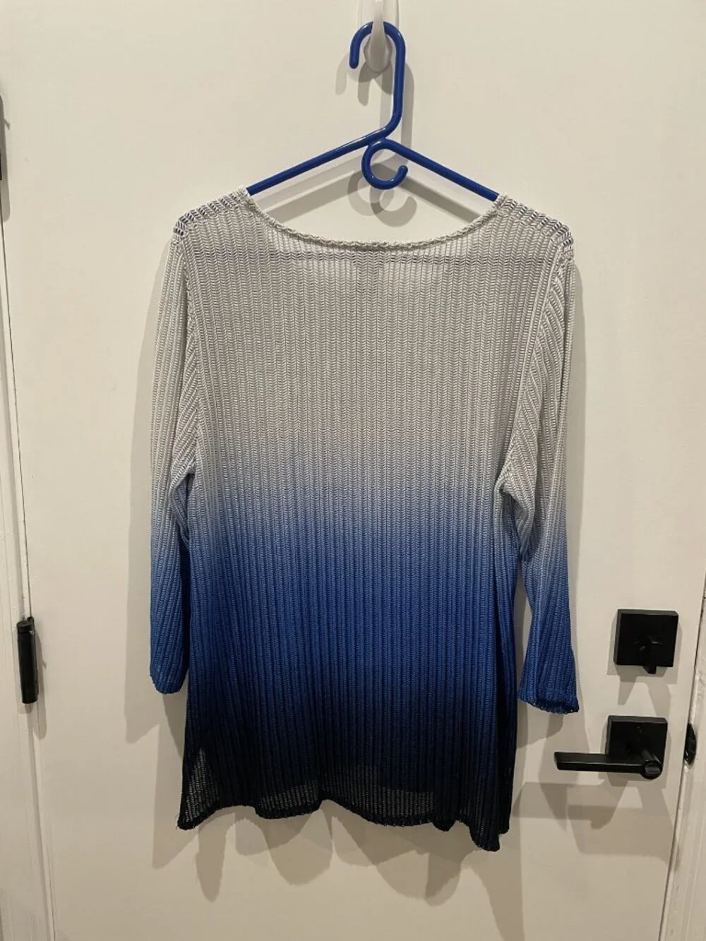 Chico's Traveler's Ombre Drip Dye Knit Tunic Top - Size 3 or XL - Retail $98 - Picture 2 of 4